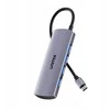 USB šakotuvas „Unitek“ 4w1 USB-C 10 Gbps, 4x USB-A H1112EGY01