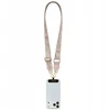 Universalus kaklajuostis Guess CBDY 4G Tether Patch Strass Metal Logo rožinis