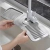 UNIWERSALNA MATA OCIEKOWA SILIKONOWA DO ZLEWU ZLEWOZMYWAKA 45 x 14cm BRUNBESTE BB-3329 Pilka