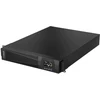 Maitinimo šaltinis awaryjny UPS Rack 3000VA/2700W, 220V/50Hz, TFT LCD sukamasis, SNMP/USB/RS232/EPO, ochrona RJ45, VRLA 6×9Ah, magistrala 72V, gniazdo baterii zewn. Anderson SB50, 2×CEE 7/3, IEC C19, IEC C20, kable USB A-B, RS232 DB9, zasilający CEE–IEC ALANTEC