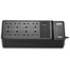 APC Back-UPS, 500VA/300W grindų/sieninis montavimas, 230V, 8x britų BS1363A lizdai, USB Type A prievadas, naudotojo keičiama baterija, rezervinis (neaktyvusis), 0,5 kVA, 300 W, laipsniškas, 180 V, 266 V