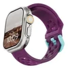 Urban UAG Civilian silikoninis dirželis Apple Watch series 4-6 & SE 1-3 44mm series 7-9 45mm series 10-11 46mm Ultra 1-3 49mm deep violetinė synth aqua (194002114E5F)