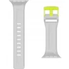 Urban UAG Scout – silikoninis dirželis Apple Watch series 4-6 & SE 1-3, 44 mm / series 7-9, 45 mm / series 10-11, 46 mm / Ultra 1-3, 49 mm (smoke / active neon)