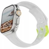 Urban UAG Scout – silikoninis dirželis Apple Watch series 4-6 & SE 1-3, 44 mm / series 7-9, 45 mm / series 10-11, 46 mm / Ultra 1-3, 49 mm (smoke / active neon)