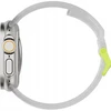 Urban UAG Scout – silikoninis dirželis Apple Watch series 4-6 & SE 1-3, 44 mm / series 7-9, 45 mm / series 10-11, 46 mm / Ultra 1-3, 49 mm (smoke / active neon)