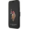 Us Polo Assn US Polo USFLBKP12LPUGFLBK Apple iPhone 12 Pro Max 6,7" telefono dėklas juodos spalvos book Polo Embroidery Collection