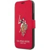 Us Polo Assn US Polo USFLBKP12MPUGFLRE Apple iPhone 12/12 Pro 6,1" dėklas telefonui raudonos spalvos book Polo Embroidery Collection