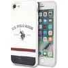 Dėklas „Us Polo Assn“ „US Polo USHCI8PCSTRB“ „iPhone 7/8/SE 2020/SE 2022“ baltos spalvos trispalvių raštų kolekcija