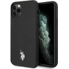 Dėklas U.S. Polo Assn US Polo USHCN65PUBK iPhone 11 Pro Max juoda/juoda Polo Type Collection