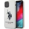 Dėklas Us Polo Assn US Polo USHCP12LSLHRWH Apple iPhone 12 Pro Max 6.7" baltos spalvos Silikono kolekcija
