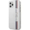 Us Polo Assn US Polo USHCP12MPCUSSWH Apple iPhone 12/12 Pro 6,1" dėklas telefonui baltos spalvos Tricolor Collection