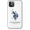 Dėklas „Us Polo Assn“ „US Polo“ USHCP12MTPUHRWH iPhone 12/12 Pro 6.1" baltas blizgus didelis logotipas