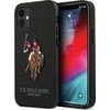 Us Polo Assn US Polo USHCP12SPUGFLBK Apple iPhone 12 mini 5,4" telefono dėklas juodos spalvos Polo Embroidery Collection