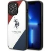 Us Polo Assn US Polo USHCP14XPSO3 Apple iPhone 14 Pro Max 6.7" dėklas telefonui baltos spalvos Tricolor Embossed
