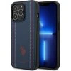 Us Polo Assn US Polo USHCP14XPFAV Apple iPhone 14 Pro Max 6.7" dėklas telefonui mėlynos spalvos Leather Stitch