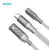 Telforceone Usams BWOO BZ67 adapteris 2w1 Lightning/USB-C - 3,5 mm lizdas, pilka