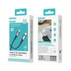 BWOO Pintas laidas USB-C – Lightning 3m 30W juodas