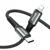 BWOO Pintas laidas USB-C – Lightning 3m 30W juodas