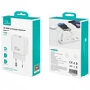 Laidinis įkroviklis USAMS CC315 T65 25W 1xUSB-C 1xUSB-A Fast Charging baltos spalvos
