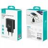 Laidinis įkroviklis USAMS CC315 T65 25W 1xUSB-C 1xUSB-A Fast Charging juodos spalvos
