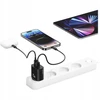 Laidinis įkroviklis USAMS CC315 T65 25W 1xUSB-C 1xUSB-A Fast Charging juodos spalvos