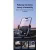 Rotacinis automobilinis telefono laikiklis USAMS ZJ77ZJ01 (US-ZJ077) juodos spalvos