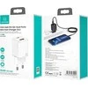 USAMS ŁAD. SIEC. 1XUSB-C+1XUSB T43 33W (TIK GALVUTĖ) PD3.0 +QC3.0 GREITAS ĮKROVIMAS Baltas /Baltas CC144TC02 (US-CC144)