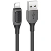 Usams US-SJ595 kabelis Apple Lightning 1 m juodas