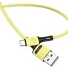 USAMS Kabelis U52 USB-C 2A Fast Charge 1m geltonos spalvos SJ436USB03 (US-SJ436)