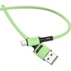 USAMS Kabelis U52 microUSB 2A Fast Charge 1m žalios spalvos SJ435USB02 (US-SJ435)