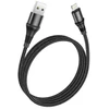 USB A tipo į „Lightning“ tipo laidas Hoco 2,4A 1 m X117 juodas
