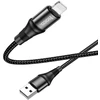 USB A tipo į „Lightning“ tipo laidas Hoco 2,4A 1 m X117 juodas