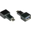 Adapteris USB Alcasa AD301 USB-A - USB-C Juodas (USB-AD301)