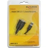 DeLOCK 62406 Adapteris USB 2.0 iki 1 x serijinis RS-422/485 USB 2.0 iki 9 kontaktų RS-422/485 kištukas 0,82 m juodas