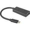 LANBERG AD-UC-HD-01 adapteris USB TYPE-C M -HDMI F 15cm Juodas
