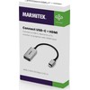 Marmitek 08369, 0,15 m, USB C tipo, HDMI, kištukas, lizdas, tiesus