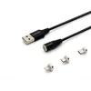 USB Kabelis - SAVIO CL-155 2m USB 2.0 Magnetinis Jungiklis Juodas