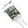 USB adapteris Schwaiger 230V 2x USB adapteris 2.4A baltas