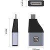 USB adapteris Techly TECHLY Adapteris DisplayPort F 1.2 į USB-C M