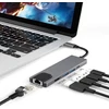 HUB USB Vega ECOBOX* ADAPTERIS TYP-C SKIRSTYTUVAS HDMI + TYP-C + USB + RJ45 DEX
