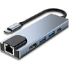 HUB USB Vega ECOBOX* ADAPTERIS TYP-C SKIRSTYTUVAS HDMI + TYP-C + USB + RJ45 DEX
