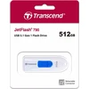 Transcend „JetFlash 790“ USB atmintinė, 512 GB, USB A tipo, 3.2 kartos 1 (3.1 kartos 1), juoda, balta