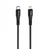 USB C - Lightning kabelis Forcell F-Energy PD 3A 27W silikoninis 1 m C346 juodas