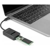 DLC DeLOCK 64198 knyginių kompiuterių dokas / jungčių replikatorius C tipo USB Juoda