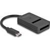 DLC DeLOCK 64198 knyginių kompiuterių dokas / jungčių replikatorius C tipo USB Juoda