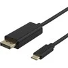 Kabelis Deltaco USBC-DP200, USB-C, DisplayPort, 2m