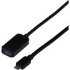 Efb Elektronik EFB USB kabelis USB-C - USB-A 5 m juodas (EBUSBC-USBA10GE.5)