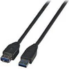 Efb Elektronik USB kabelis EFB USB-A - USB-A 1,8 m Juodas (K5237.1.8)