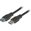 Efb Elektronik USB kabelis EFB USB-A - USB-A 3 m Juodas (K5237.3)