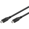 USB Goobay USB-C - USB-C laidas 1,5 m, juodas (RB74188)